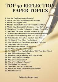 Avoid slang and always use correct spelling and grammar. 50 Best Reflection Paper Topics By Reflection Paper Topics Issuu