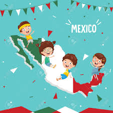 Verde, blanca y roja, la bandera de méxico celebra hoy, 24 de febrero, su propia fecha en el calendario en honor al día de la bandera mexicana. Bandera De Mexico Con Diseno Para Ninos Ilustraciones Vectoriales Clip Art Vectorizado Libre De Derechos Image 99182710