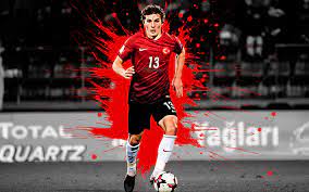 Download Wallpapers Caglar Soyuncu 4k Turkey National Football Team Art Splashes Of Paint Grunge Art Turkish Footballer Creative Art Turkey Football Be National Football Teams National Football Football Team