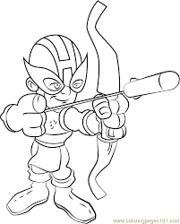 You can use our amazing online tool to color and edit the following super hero squad coloring pages to print. Hawkeye Coloring Page For Kids Free The Super Hero Squad Show Printable Coloring Pages Online For Kids Coloringpages101 Com Coloring Pages For Kids