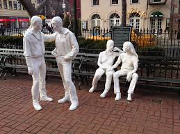 Learn how an artist made casts of real people to honor the work we do every day. Sculpture 2018 George Segal