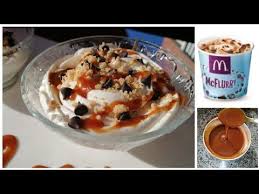 كلاص ماكدونالدز ماك فلوري بابسط طريقة مع طريقة صوص كراميل ناجح Mc Flurry Caramel Fait Maison Youtube In 2020 Food Mcflurry Breakfast