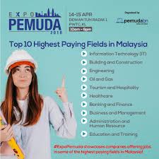 To further help candidates gauge whether their salaries are competitive to the market jobstreet.com recently did a study to find out the top 10 highest paying jobs in malaysia. Neyra Shazeyra On Twitter Top 10 Highest Paying Fields In Malaysia Which One Are You In Now Expopemuda Job Fair Offering Jobs In Some Of This Fields Also More Than 50 000