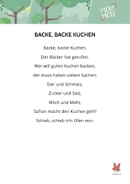 Backe backe kuchen ist der backblog für oma's rezepte, aber auch für moderne plätzchen, kuchen und torten. Backe Backe Kuchen Lied Liedtext Moupmoup Kinderlieder