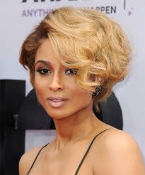 Black girls with blond hair can be hard but she made it work. Ciara Short Wavy Hairstyle