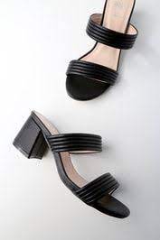 Iliya Black Mules 3 Black Slip On Shoes Sandal Top Black Mules