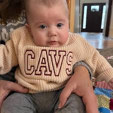 Baby Girl Floral "one" Embroidered Knit Romper