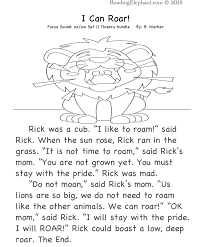 Phonics, where comprehension teaching and work with whole texts were synthetic phonics 23. Oa And Ow Reading Passage Free Reading Elephant