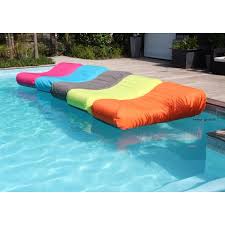 Matelas De Piscine Flottant Wave Gonflable Canape Pouf Pas Cher
