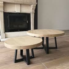 discover our custom coffeetables table du sud 2 uitschuifbare salontafeltjes geinspireerd met een metalen of rvs