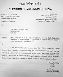 Ani On Twitter Ec Has Given Approval To West Bengal Ceo To Put Mark Of Inedible Ink On Voter S Left Middle Finger For By Election To State Legislative Assembly If Any Re Poll Is