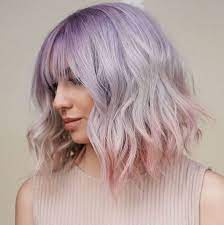 40 Bombshell Silver Hair Color Ideas For 2021 Hair Adviser Short Hair With Bangs Hair Color Pastel Silver Hair Color