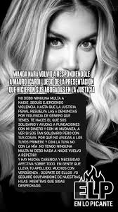 Wanda Nara va con todo contra Mauro Icardi ... #WandaNara #MauroIcardi