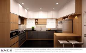 Customized Open Kitchen Design With Color Combination Of Walnut Bronze Frosty White Slate Grey Kitchen Design Open Kitchen Design Interior Design Kitchen
