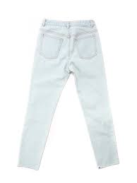 Boutique Apc High Standard Light Blue Bleached Out High Waist Slim Fit Jeans Size 27
