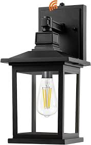 4.8 out of 5 stars. Partphoner Outdoor Light Fixtures Wall Mount Porch Lights With Dusk To Dawn Sensor Waterproof Outside Wall Light Anti Rust Exterior Wall Sconce Lantern For House Garage Doorway Amazon Com