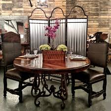 Both comfortable and durable iron chairs combine quality craftsmanship with function and flair. Mexports By Susana Molina Chantli 54 Solid Wood Pedestal Dining Table Wayfair