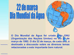 História, factos, top tweets e coisas a fazer. Dia Mundial Da Agua 1