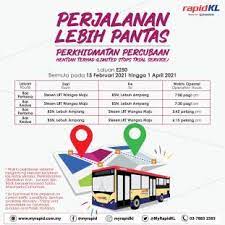Laluan tambahan bas perantara lrt. Rapid Kl Trialling Rush Hour Bus Services Wangsa Maju Ampang Puchong To Kl Morning And Evening Paultan Org