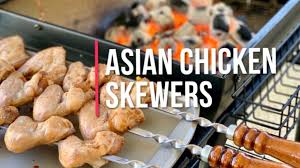 Turn off heat and reserve. Asian Grilled Chicken Wings Skewers Over Hot Charcoals Perfect For Your Next Bbq Youtube