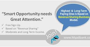 Easy To Join And Easy To Earn Myadbank Revenue Sharing Model Returns In Many Forms To Their Affiliates Along With Revenue Sha How To Apply Free Sign Moderation
