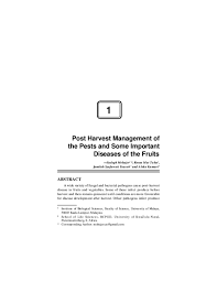 At intermediate moisture content levels fungal spoilage and pests are of major concern. Pdf Post Harvest Management Of The Pests And Some Important Diseases Of The Fruits Rosna Mat Taha And Sadegh Mohajer Academia Edu