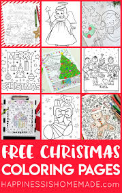 Today's computer literate generation is so addicted to the computers that they spend most of their time in front of their computer screens. Free Christmas Coloring Pages For Adults And Kids Happiness Is Homemade