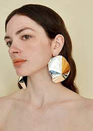 Julie Thevenot Araped Large Earrings Solid Sterling Silver On Garmentory In 2021 Large Earrings Handmade Jewelry Ring 14k Gold Filled Jewelry