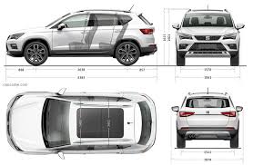 La puissance, le couple, les dimensions, le réservoir d'essence, la capacité du coffre. Seat Ateca 2016 Carissime L Info Automobile