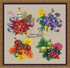 The little mermaid sodastitch counted cross stitch chart/dmc floss/ kit. Embroidery Stitches Design Four Seasons Stitch Pattern Read How To Buy Cross Stitch Chart Finished Si Cross Stitch Flowers Cross Stitch Cross Stitch Freebies