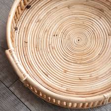 Vtg woven rattan tray ~ serving tray ~table decor ~ home decor. Rattan Serving Tray Homeware Lisa Angel