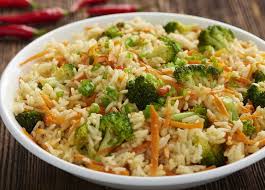 Riz Saute Aux Epices Brocoli Et Carottes Riz Saute Riz Au Brocoli Recette Riz