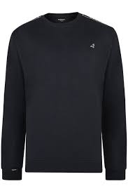 kangol black taped sweatshirt