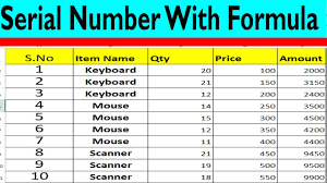 How To Create Serial Number In Excel Sheet To Auto Generate New One By L In 2020 Learning Centers Excel Tutorials Excel