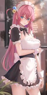 後藤ひとり メイド服]メイドコスのぼっちちゃんが隠しきれないデカパイをポロリさせちゃうフルカラーCG集!! | 同人すまーと