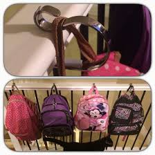 Here are 50 easy, simple, beautiful tricks. Use Stocking Hangers On A Banister To Hang Backpacks Stocking Hanger Hanger Stockings