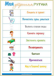 меню ребенка в 1 год 4 месяца на неделю Utrennyaya Rutina Rebenka Dlya Malchika Shkolniki Doski Motivacii Vospitanie Detej