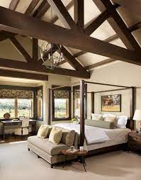 Montana Mountain Home Radiating With Warmth Home Beautiful Bedrooms Master Master Bedroom Inspiration Modern