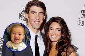 Beckett Richard Phelps Michael Phelps Son With Wife Nicole Johnson Was Born On The 12th Of February 2018 He Has An Old Nicole Johnson Michael Phelps Phelps