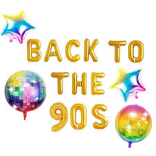Party like a rock star with boas, temporary tattoos jewelry that lights up or glows in the dark and rock star theme party decorations. Jevenis 5pcs Back To The 90s Balloon Banner 90s Balloon 90s Party Decorations 90s Party Supplies 90s Themed Party Buy Online In Aruba At Aruba Desertcart Com Productid 195602421