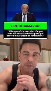 Zezé di Camargo pede para que SBT não exiba seu especial de Natal, após ver  as lamentáveis cenas da alta cúpula da emissora com os sabotadores da  nação. Parabéns pela coragem e