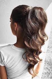 Pin By Ellen Seavers On Engagement Photo Hair Cute Ponytail Hairstyles Tail Hairstyle Elegant Ponytail