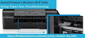 Install Printer Brother Dcp J100 Setup Paper Jam Troubleshooting Printer Brother Printers Installation
