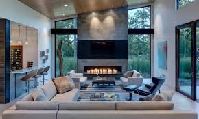 The fireplace millwork is a light oak veneer (rift cut). Tv And Fireplace In One Room Find The Perfectly Happy Spot For That Black Beast In Form Design Wellness Kitchen Interior Design