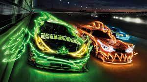 Abstract connected dots on bright. 3d Car Racing Wallpaper