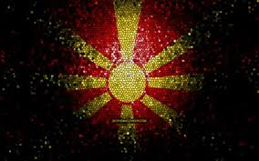 Flag of the republic of macedonia. Download Wallpapers Macedonian Flag Mosaic Art European Countries Flag Of North Macedonia National Symbols North Macedonia Flag Artwork Europe North Macedonia For Desktop Free Pictures For Desktop Free