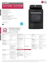Livestream demos of machinery and materials. Lg Dlex7900be Dlgx7901be Specification Manualzz