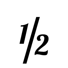 Image result for one half