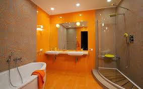 10 Modern Bathroom Designs And Ideas In Orange Color Orange Bathrooms Modern Bathroom Modern Bathroom Colours