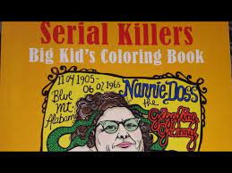 For the next little while i will be updating portraits and information about notorious serial killers. Vlogtober Serial Killers Big Kid S Coloring Book Flip Through Youtube